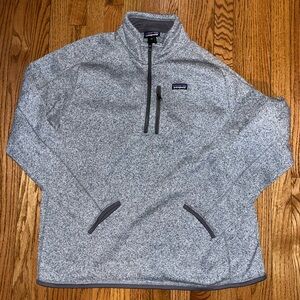 Patagonia Heathered Gray Fleece Pullover